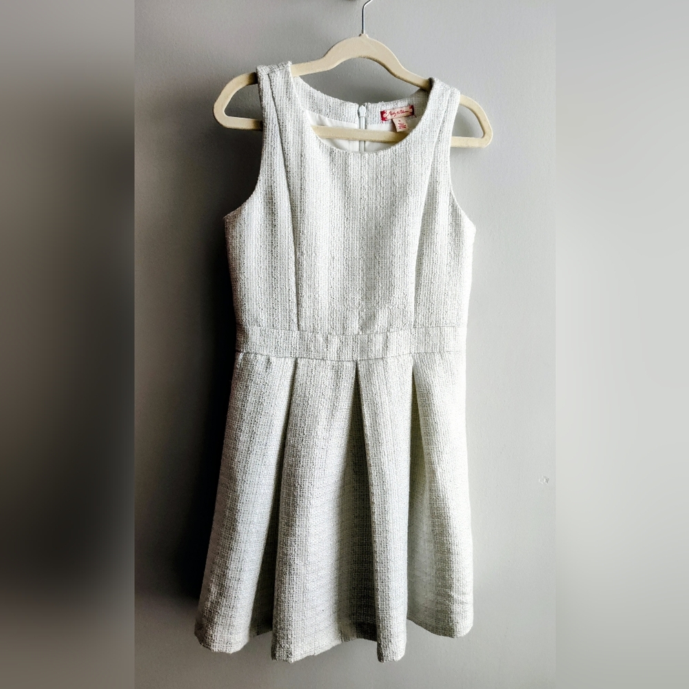 Ruby & Bloom Textured Cream Kids Dress